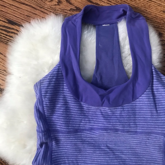 💜 LULULEMON purple striped tank - Picture 4 of 6